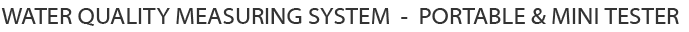 Portable and Mini water tester